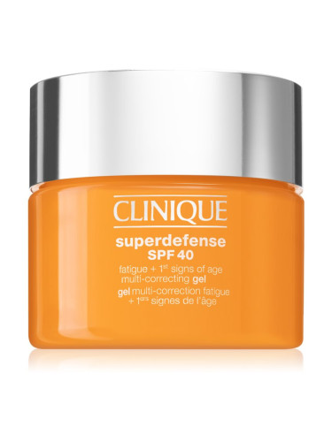 Clinique Superdefense™ SPF 40 Fatigue + 1st Signs of Age Multi Correcting Gel хидратиращ гел против първите признаци на стареене на кожата SPF 40 30 м
