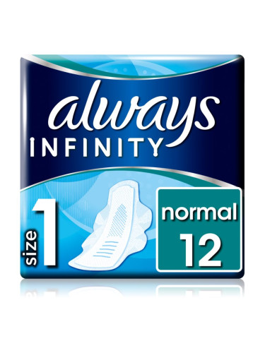 Always Infinity Normal Size 1 санитарни кърпи 12 бр.