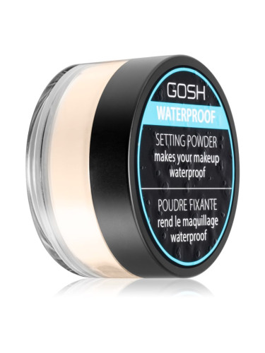 GOSH COPENHAGEN Waterproof Setting Powder водоустойчива фиксираща пудра цвят 001 Transparent 7 гр.