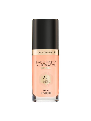 Max Factor Facefinity All Day Flawless дълготраен фон дьо тен SPF 20 цвят 35 Pearl Beige 30 мл.