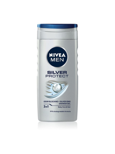 NIVEA MEN Silver Protect душ гел за мъже 250 мл.