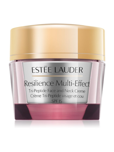 Estée Lauder Resilience Multi-Effect Tri-Peptide Face and Neck Creme SPF 15 интензивно подхранващ крем за суха кожа SPF 15 50 мл.