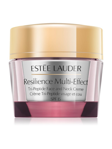 Estée Lauder Resilience Multi-Effect Tri-Peptide Face and Neck Creme SPF 15 интензивно подхранващ крем за суха кожа SPF 15 50 мл.