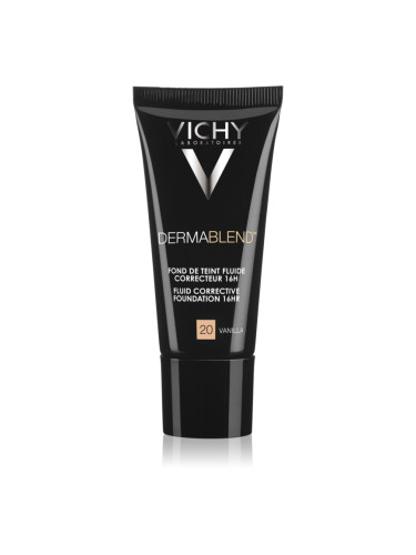 Vichy Dermablend коригиращ фон дьо тен с UV фактор цвят 20 Vanilla 30 мл.