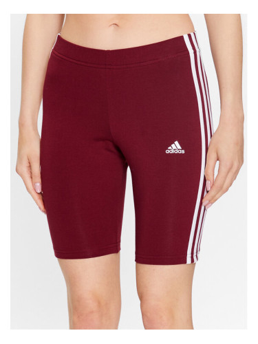 adidas Спортни шорти Essentials 3-Stripes Bike Shorts IM2846 Червен