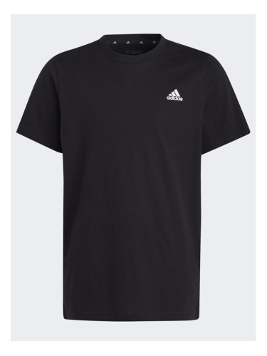 adidas Тишърт Essentials Small Logo Cotton T-Shirt HR6397 Черен Regular Fit