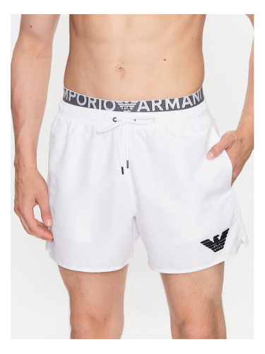 Emporio Armani Underwear Плувни шорти 211740 3R432 00010 Бял Regular Fit