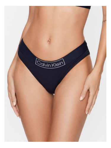 Calvin Klein Underwear Класически дамски бикини 000QF6775E Тъмносин