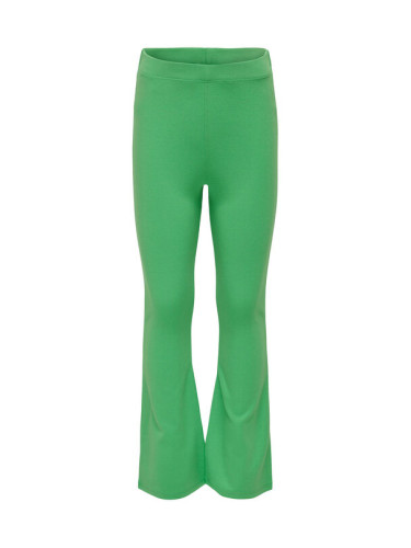Kids ONLY Текстилни панталони 15295239 Зелен Flared Fit