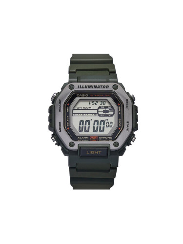 Casio Часовник Digital MWD-110H-3AVEF Зелен