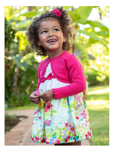 Mayoral Лятна рокля 1959 Бял Regular Fit