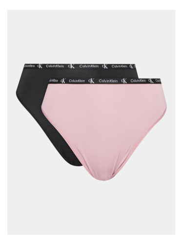 Calvin Klein Underwear Комплект 2 чифта бикини бразилиана 000QD5037E Цветен