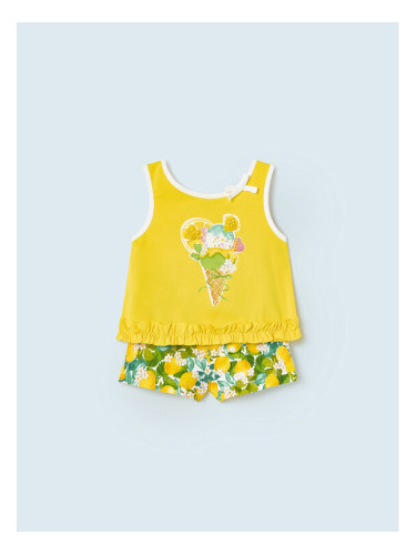 Mayoral Комплект платнени шорти и топ 1277 Цветен Regular Fit