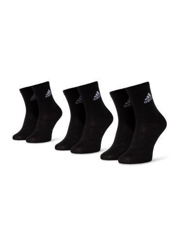 adidas Комплект 3 чифта дълги чорапи мъжки Light Crew 3pp DZ9394 Черен