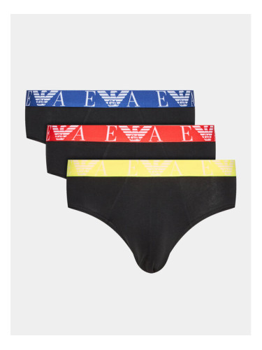 Emporio Armani Underwear Комплект 3 чифта слипове 111734 3R715 50620 Черен