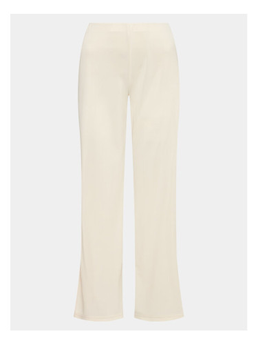 Gina Tricot Текстилни панталони Wide slit trousers 19421 Бежов Regular Fit