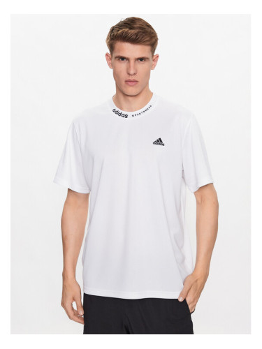 adidas Тишърт HY1285 Бял Loose Fit