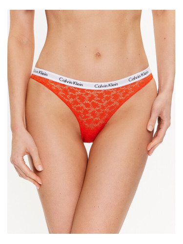 Calvin Klein Underwear Класически дамски бикини 000QD3860E Оранжев