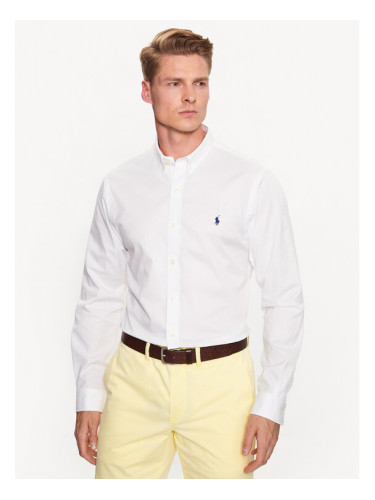 Polo Ralph Lauren Риза 710906936003 Бял Slim Fit