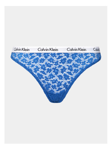 Calvin Klein Underwear Дамски бикини тип бразилиана 000QD3859E Син