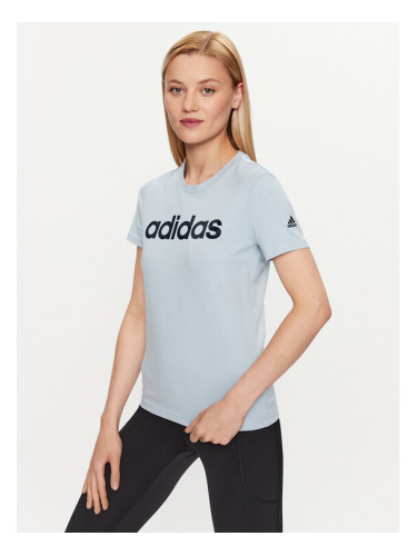 adidas Тишърт Essentials Slim Logo T-Shirt IM2832 Светлосиньо Slim Fit