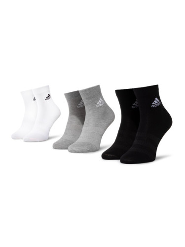 adidas Комплект 3 чифта дълги чорапи мъжки Ligth Crew 3Pp DZ9392 Черен