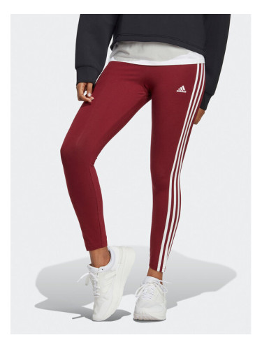 adidas Клин Essentials 3-Stripes High-Waisted Single Jersey Leggings IC9903 Червен