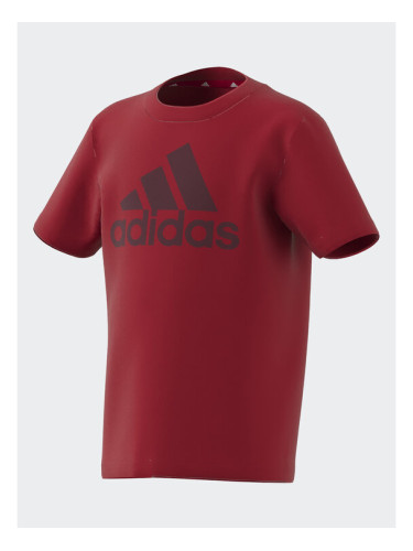 adidas Тишърт Essentials Logo T-Shirt IJ6370 Червен Regular Fit