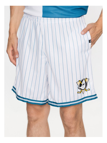 47 Brand Спортни шорти Anaheim Ducks Pinstriped 47 Grafton Shorts Бял Regular Fit