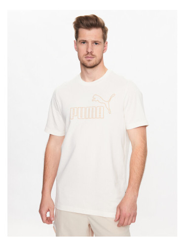 Puma Тишърт Essentials Elevated 673385 Бежов Regular Fit