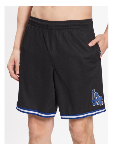 47 Brand Спортни шорти Los Angeles Dodgers Back Court 47 Grafton Shorts Черен Regular Fit