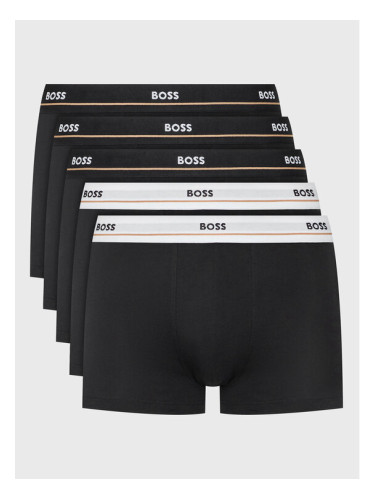Boss Комплект 5 чифта боксери Essential 50475275 Черен