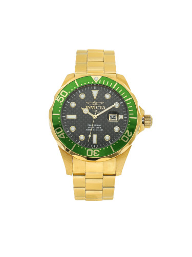 Часовник Invicta Watch Pro Diver 14358 Gold/Green