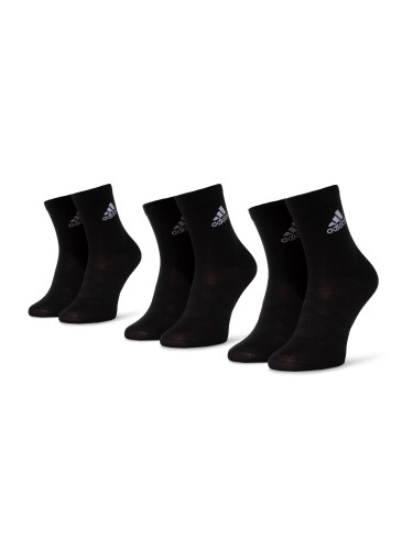 Комплект 3 чифта дълги чорапи мъжки adidas Light Crew 3pp DZ9394 Черен