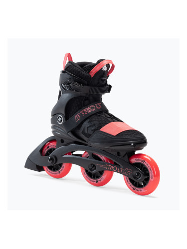 Дамски ролкови кънки K2 Trio LT 100 black/pink