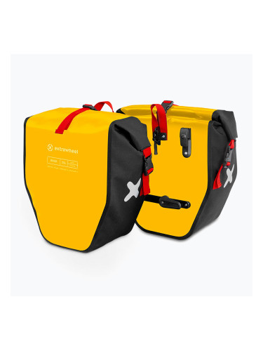 Багажници за велосипед Extrawheel Biker 25L 2 бр. черни/жълти E0121