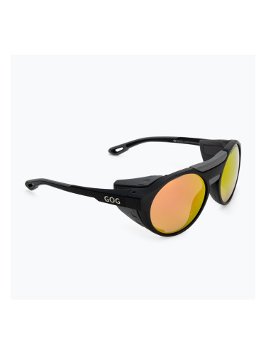 Слънчеви очила GOG Manaslu матово черно / сиво / полихромно червено E495-2