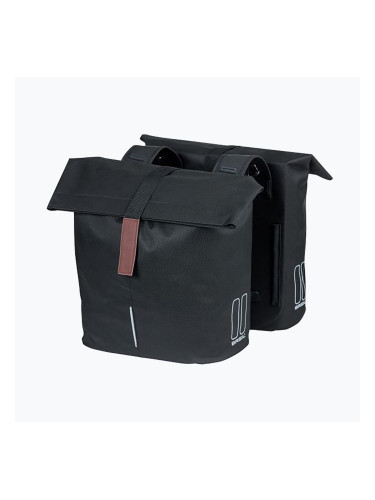 Basil Bloom City двойна чанта за багажник за велосипед черна B-18071