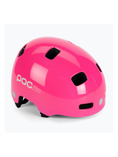 Детска велосипедна каска POC POCito Crane MIPS fluorescent pink