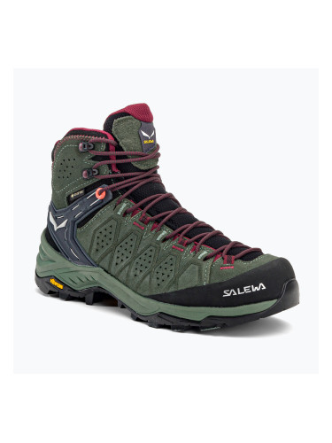 Дамски ботуши за трекинг Salewa Alp Trainer 2 Mid GTX green 00-0000061383