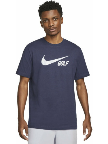 Nike Swoosh Mens Golf T-Shirt Midnight Navy S Риза за поло