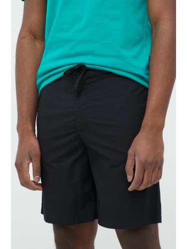 Памучен къс панталон United Colors of Benetton в черно