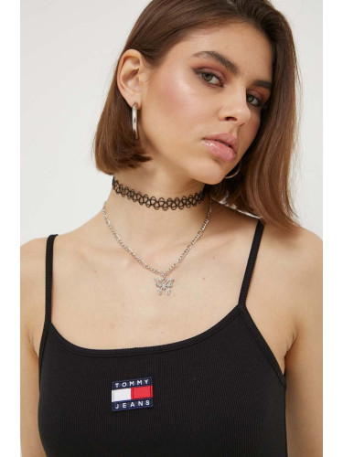 Топ Tommy Hilfiger дамски в черно