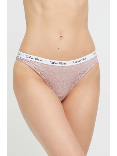 Бикини тип бразилиана Calvin Klein Underwear в розово