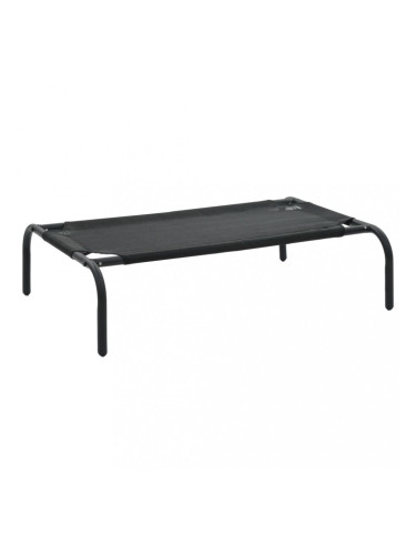 Sonata Високо кучешко легло, черно, S, Textilene