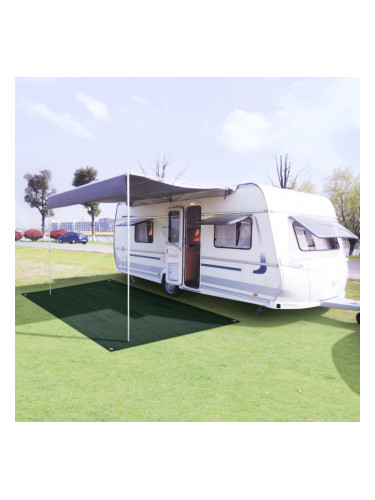 Sonata Килим за палатка, 300x500 см, HDPE, зелен