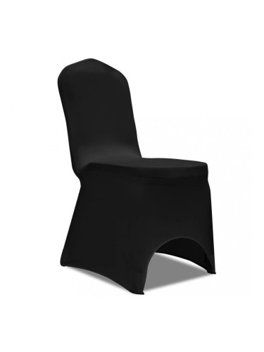 Sonata Покривни калъфи за столове, 100 бр, еластични, черни