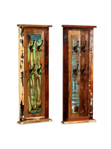 Sonata Закачалки, 2 бр, регенерирана дървесина масив, 38x100 см