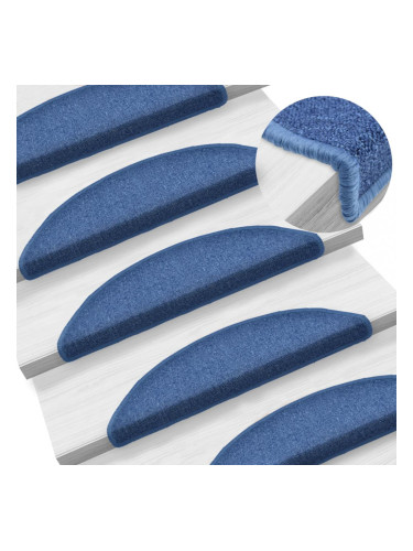 Sonata 15 бр стелки за стълбища, сини, 56x17x3 см