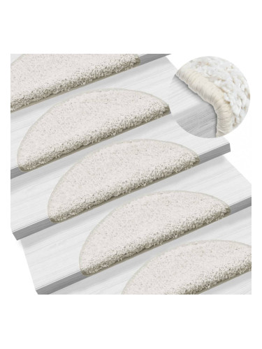 Sonata 15 бр стелки за стълбища, бели, 56x20 см